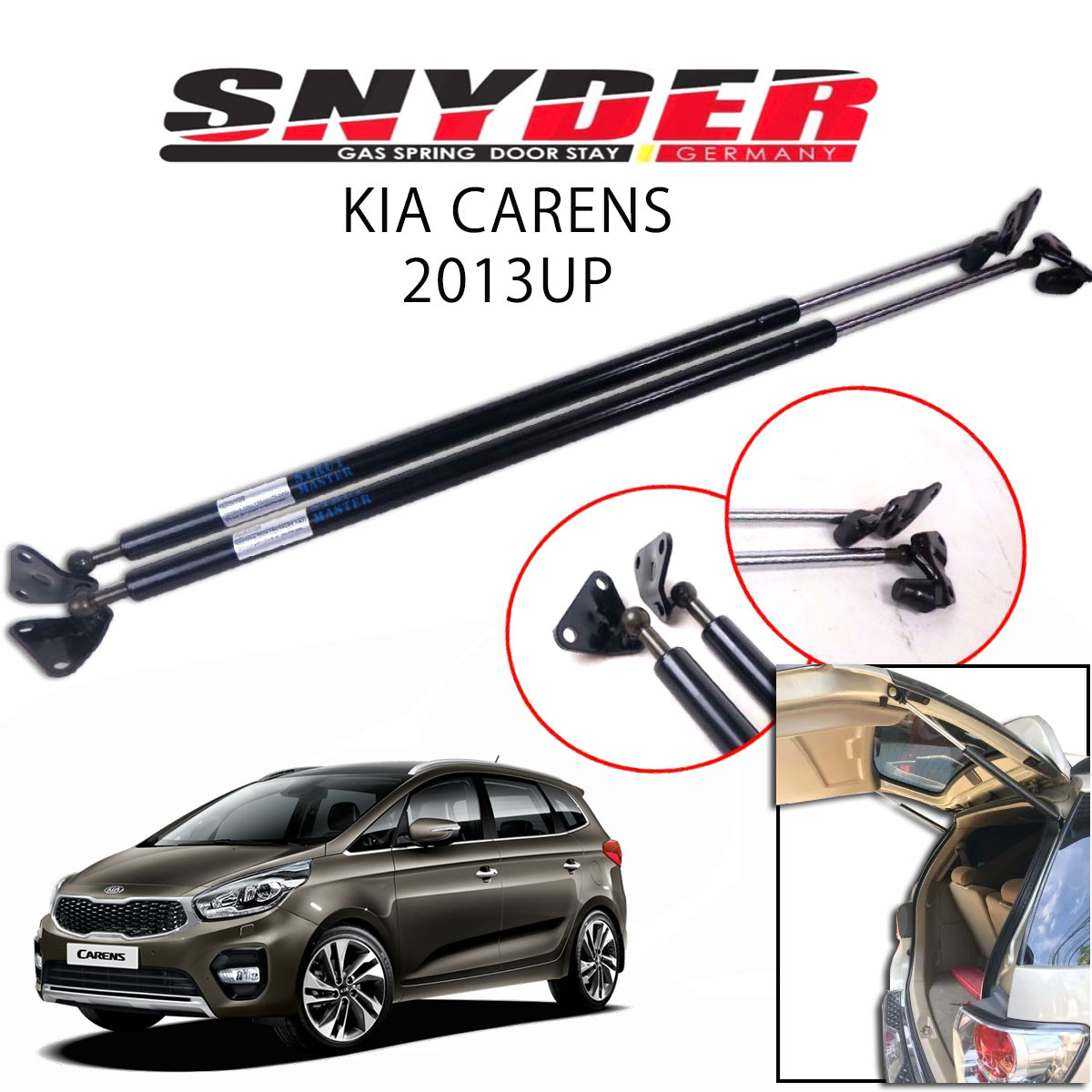 SGS-810 (Right) KIA RIO CARENS 2013UP Gas Spring Door Stay Damper Struts Trunk Open - Snyder