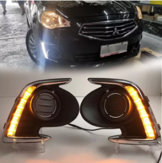 YE-037 Front Fog Light Lamp Mitsubishi Mirage G4 2012-2018 DAYTIME RUNNING LAMP WHITE YELLOW LED DR