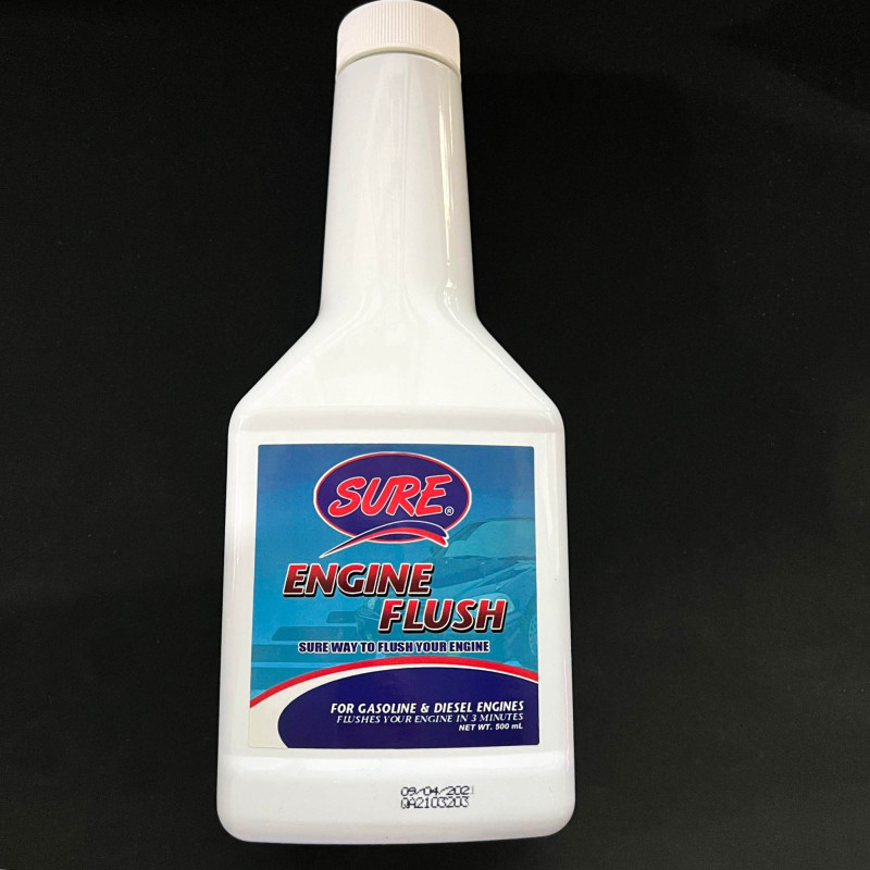 SURE ENGINE FLUSH 500ml 3 MINUTES SURE WAY TO FLUSH YOUR ENGINE GASOLINE AND DIESEL