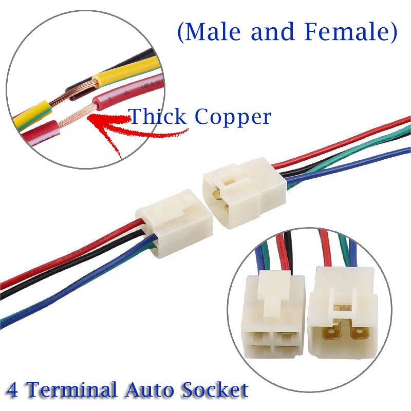 4PMF 4 Terminal Auto Socket 4 Pin (Male and Female) (with Japan wire) SOCKET CONNECTOR AUTO ELECTRIC
