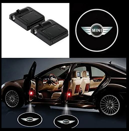 #78 MINI COOPER 2Pcs Car Door Sensor Light welcome Wireless illuminating ground Floor open doors