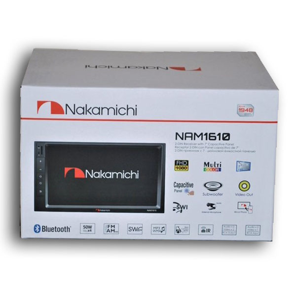Nakamichi Nam-1610 Mirror Link 2DIN Car Stereo Bluetooth FM/AM with Remote Control