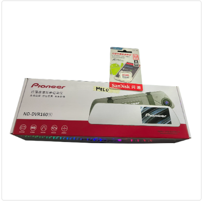 PIONEER ND-DVR160-S P6 1080P FHD Mirror Dash Cam 4.3in Rear View Mirror Camera 12MP Video Dual Camera
