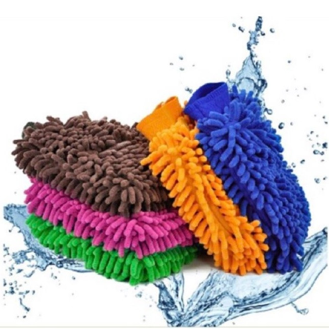 1pc Car Wash Mop Washing Microfiber Chenille 2in1 Carwash universal gloves type