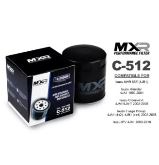 C-512 MXR OIL FILTER FOR Isuzu Hilander 4JA1 Crosswind Fuego Pickup IPV 4JA1