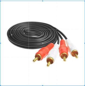 1.5 Meters 2RCA Male to 2 RCA Male Cable Stereo Dual Audio Cable AV Cable Sound Amplifier