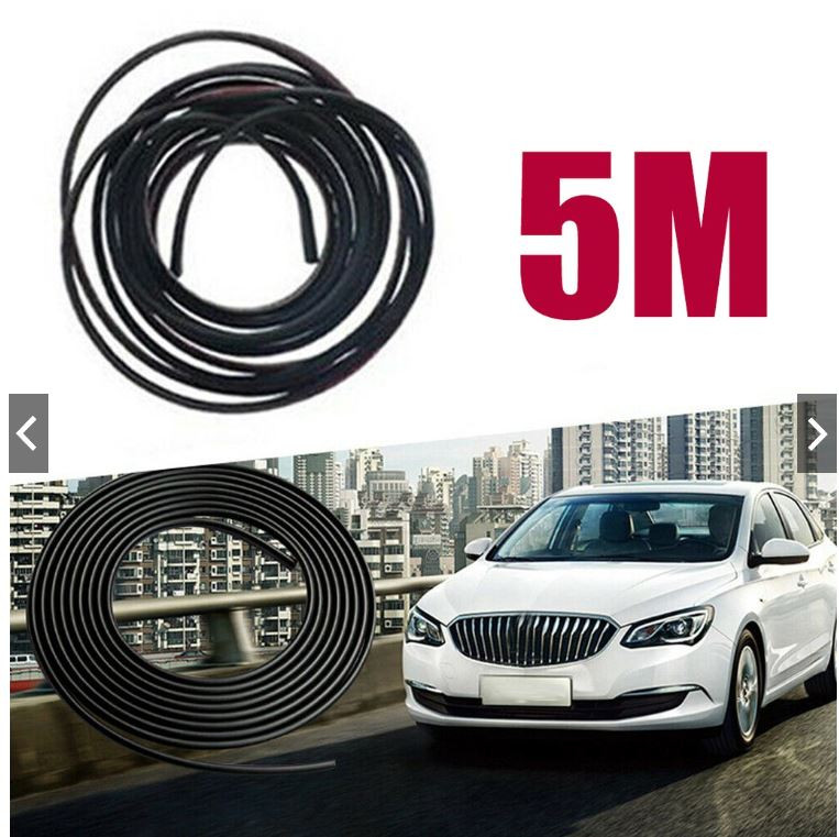 5m Black Car Door Edge Protector Trim Anti-scratch Protective Rubber Strip