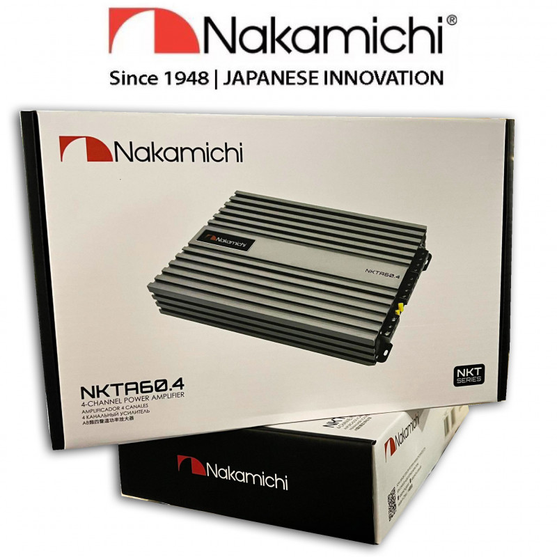 NKTA60.4 NAKAMICHI 4-CHANNEL POWER AMPLIFIER 1500W FOR CAR DOOR SPEAKERS
