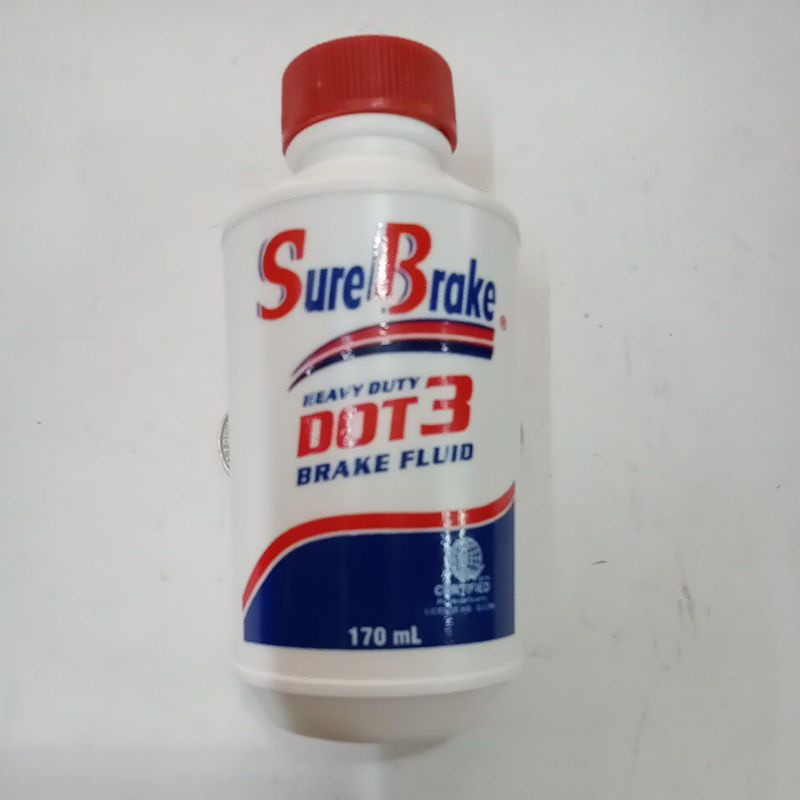 170ml Car and Motorcycle Sure Brake Fluid DOT3 Heavy Duty Dot-3 Break Fuild