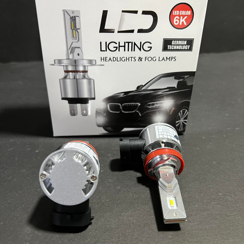 H11 OMEGA COBRA DARK BREAKER TITANIUM SERIES 2 LED CSP BULB LIGHT CAR HEADLIGHT AND FOG LAMP 6000K