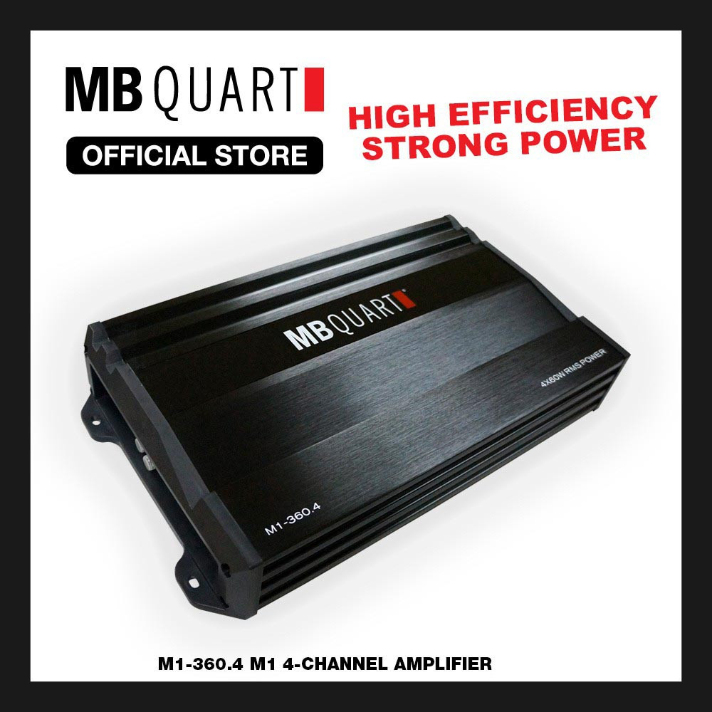 MB Quart M1-360.4 4Channel Amplifier 360 Watts For Car Door Speakers