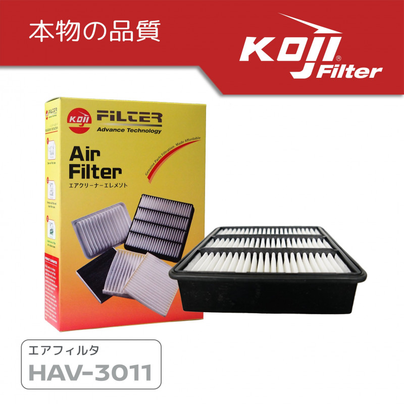 KOJI Air Filter Element (Air Cleaner) HAV-3011 for Mitsubishi Lancer 1.6L (1996-2007) (MR188657)