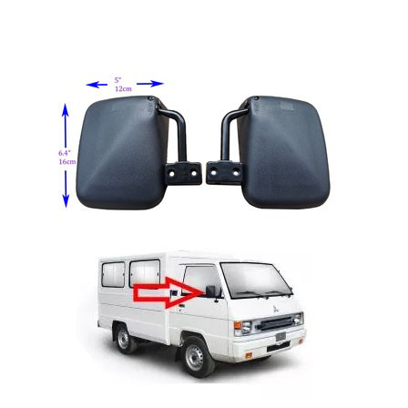 SM-2833 2pcs Mitsubishi L300 Side Mirror Right and Left Side Ordinary