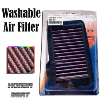 Washable Air Filter Honda Beat Carb / Honda Scoopy / High Flow Air Filter Element