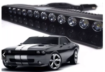 Dashboard Blinker White High bright car 12LED suction cup type strobe light 12v