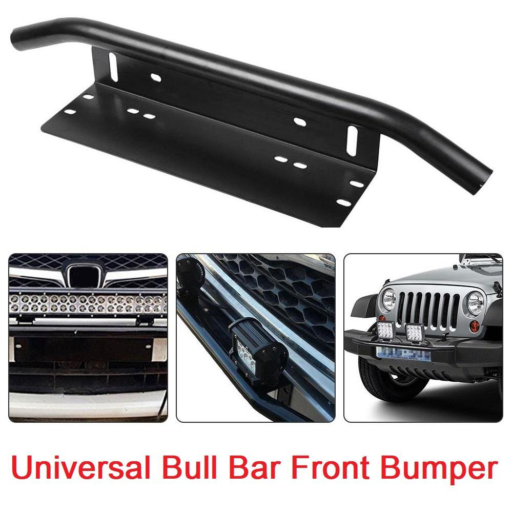 23 inch Car Front Bumper License Plate Mount Bracket Bull Bar Style Led Bar Holder For Driving Light