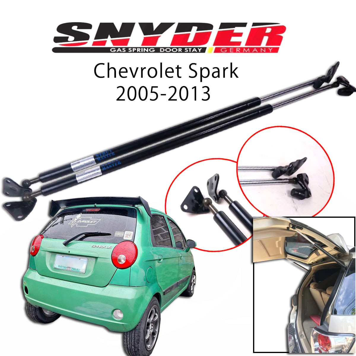 SGS-1404 (Right) CHEVROLET SPARK 2005-2012 Gas Spring Door Stay Damper Struts Trunk Open - Snyder
