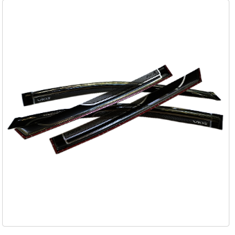 2014-2018 Toyota Vios Gen3 Gutter Rain Sun Visor 2 Tone Black Design Made in Thailand