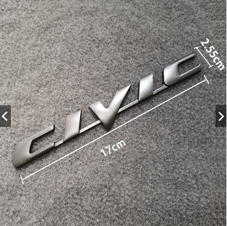Honda Civic Car Rear Logo Emblem Badge Decal  Trunk  Body Metal Emblem 3D CIVIC logo Letters