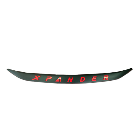 MITSUBISHI XPANDER 2018-2020 Hood Lid Hood End Trim Cover Matte Black with Red Logo