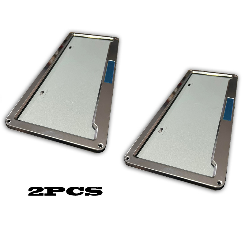 2Pcs Car Plate Cover License Deflector Cover with Transparent cover and screws Set