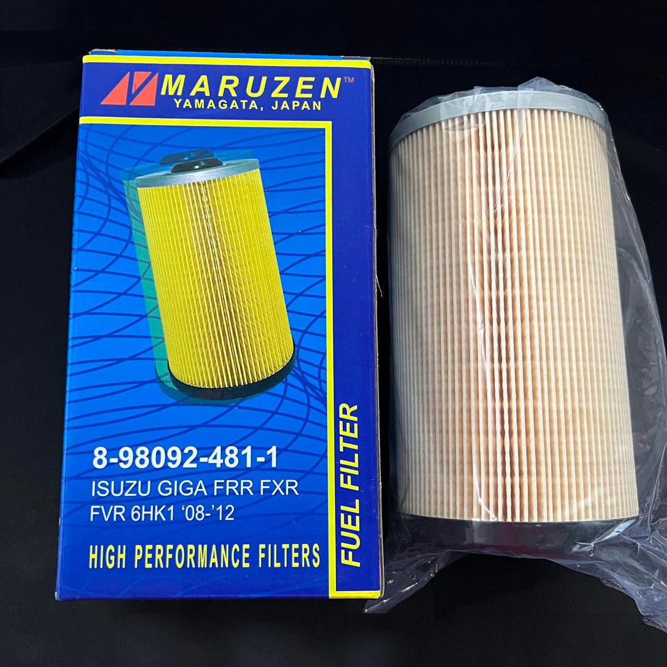 MARUZEN YAMAGATA JAPAN FUEL FILTER 8-98092-481-1 ISUZU GIGA FRR FXR FVR 6HK1 2008-2012