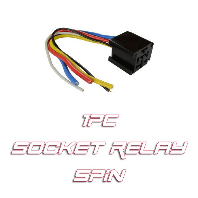 1PC Car Automotive 5 Pin Relay Socket Harness Holders