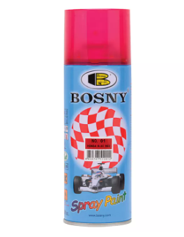 HONDA RED NO. 67 All Color BOSNY Spray Paint 100% Acrylic Quick Drying Spray Ordinary Colors
