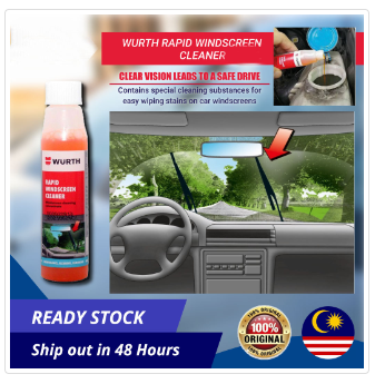 Wurth Car Rapid Windscreen Windshield Glass Cleaner 32ml WR-0892-333