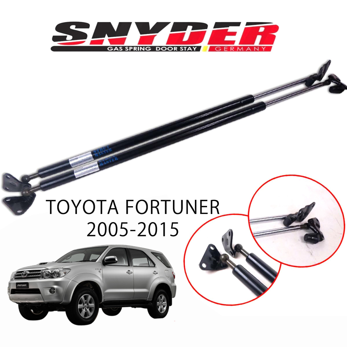 SGS-207 - Right - Toyota Fortuner 2005-2015 Gas Spring Door Stay Damper Struts Trunk Open - Snyder