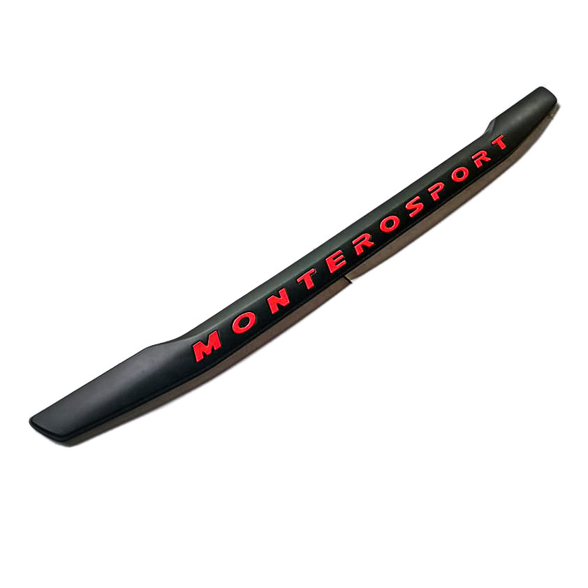 2016-2021 Mitsubishi Montero sport Rear Trunk Lid Matte Black with RED letters