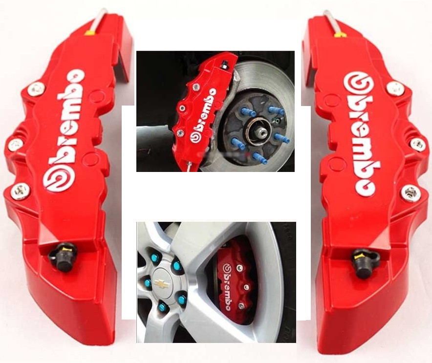 BREMBO Car Caliper Cover Universal RED METAL ALLOY