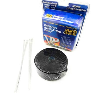 10m Car Head Wrap Thermal Insulating Wrap Exhaust Muffler (BLACK)