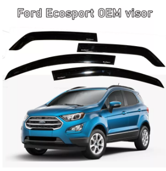 2016-2020 Ford EcoSport Rain Guard Window Door Sun Visor Black OEM