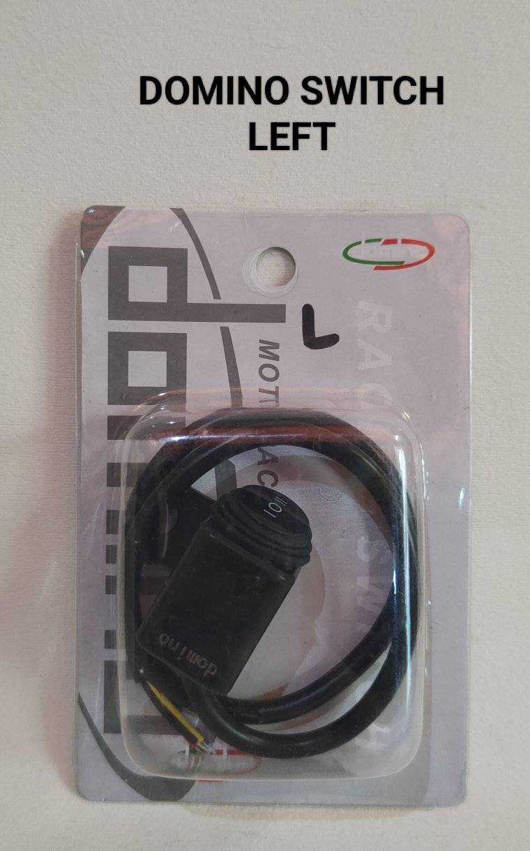 LEFT Domino Mini Driving Light Switch Left side Mirror Mount 3 Way Hazard Fog Light ON OFF ON Switch