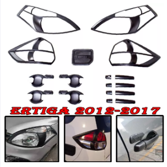 Suzuki Ertiga 2012-2017 Garnish Covers Full Set Combo Trim Matte Black