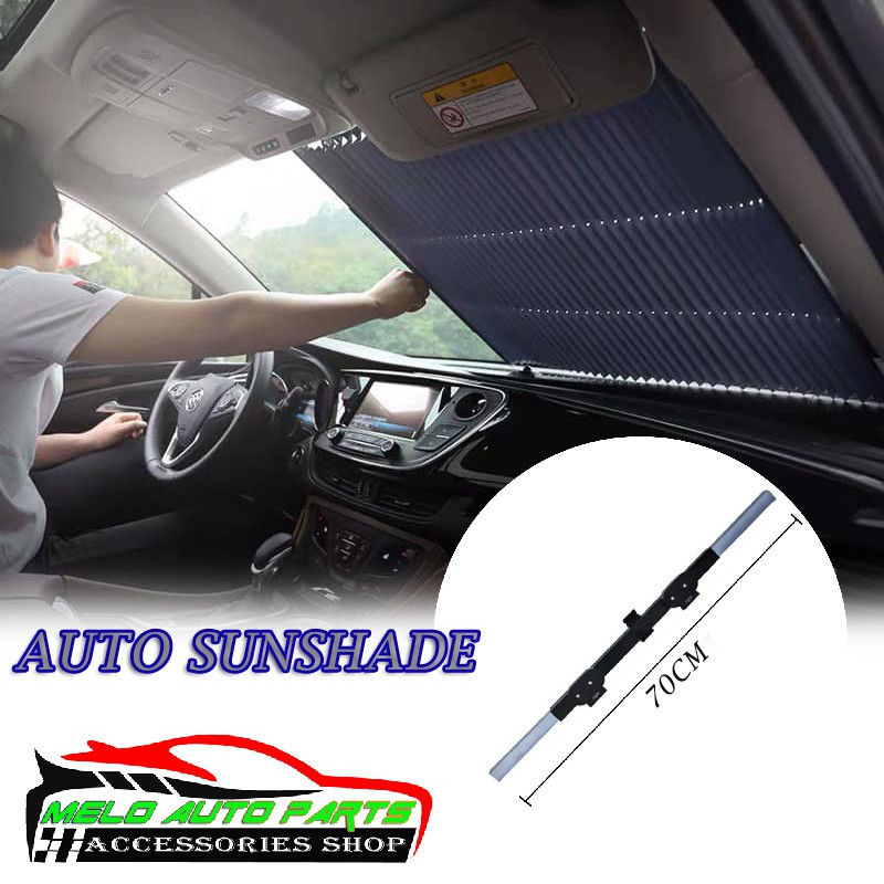 Automatic Car Sunshade Foldable Windshield Sun Shade Sunscreen Adjustable Auto car sunshade (MEDIUM)