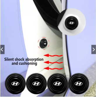 4PCS HYUNDAI Car Damping Pad Gasket Car Shock Absorption Absorber Gasket Thicken Rubber With Logo