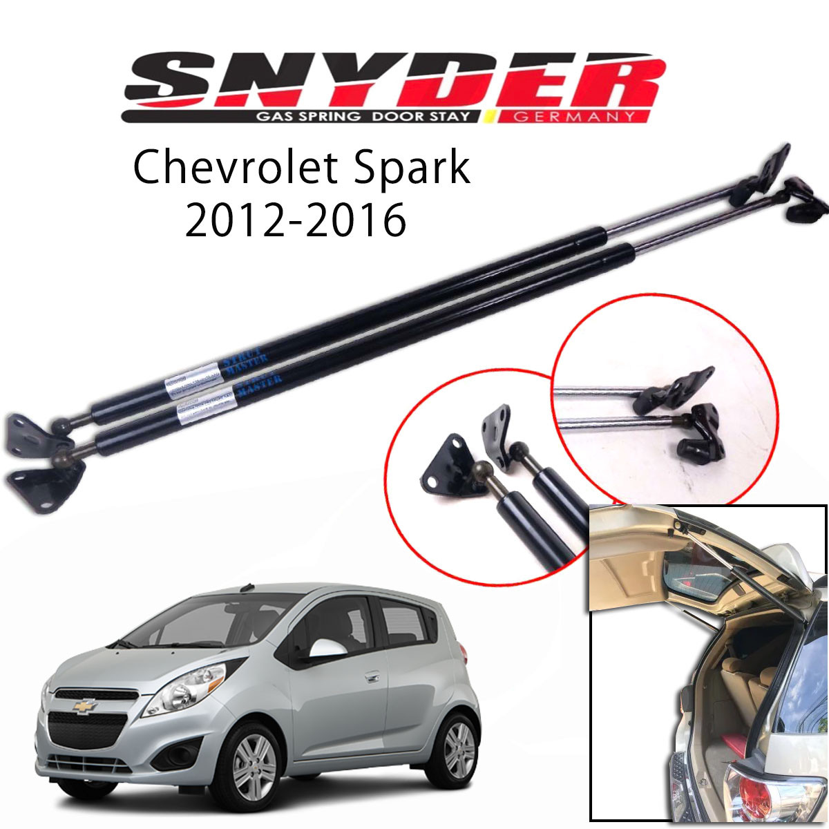 SGS-1401 (Right) Chevrolet Spark 2012-2016 Gas Spring Door Stay Damper Struts Trunk Open - Snyder