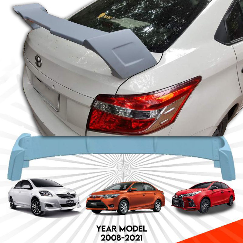 2008-2022 Toyota Vios Spoiler TRD High Type Sports Unpainted