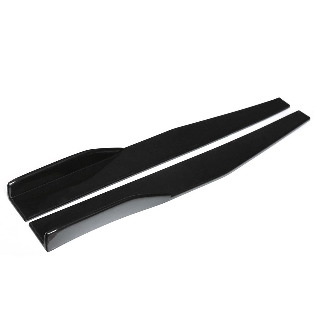 Car Side Skirt 75cm Universal Fashion Glossy Black Diffuser Winglet