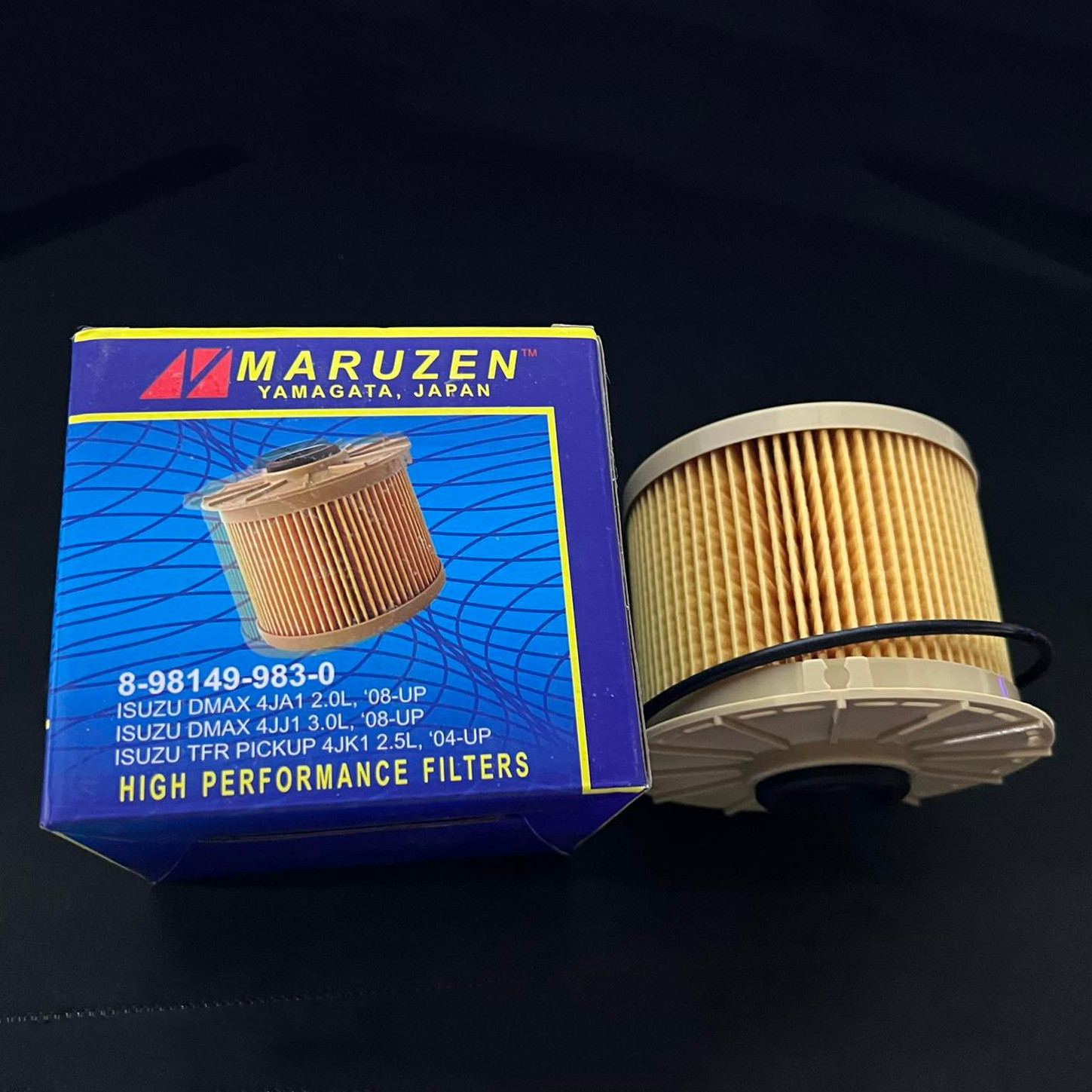 MARUZEN YAMAGATA JAPAN FUEL FILTER 8-98149-983-0 for 2008-UP ISUZU DMAX 4JA1 2.0L D-MAX 4JJ1 3.0L AND 4JK1 2.5L