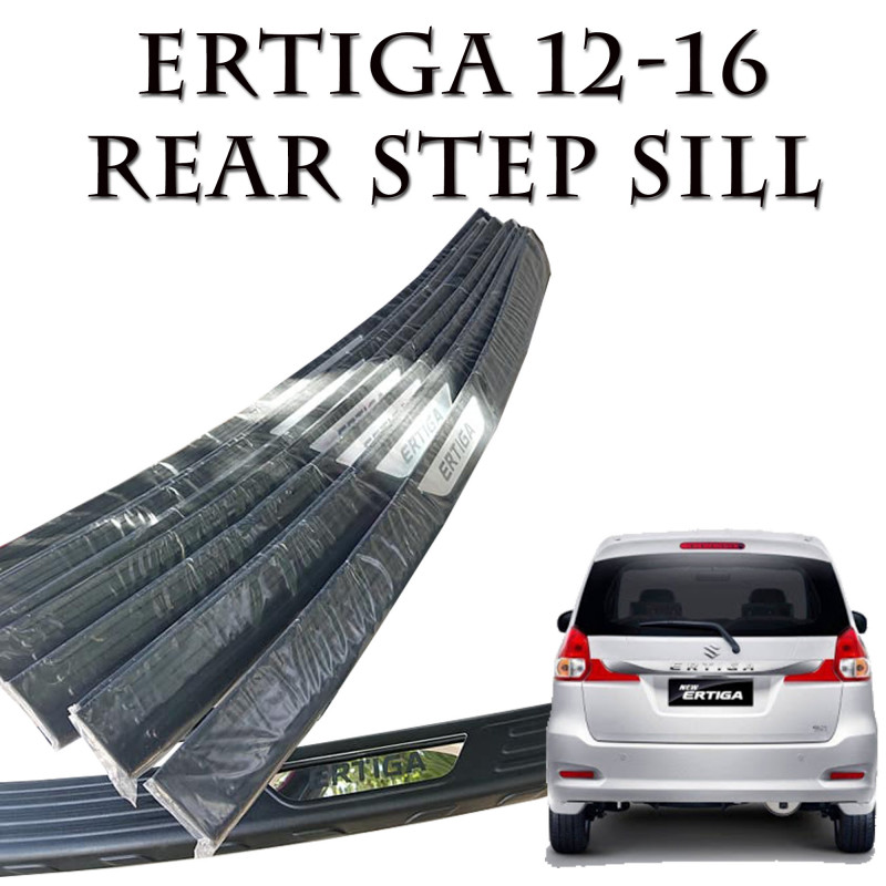 2012-2017 SUZUKI ERTIGA Rear Bumper Guard Protector Rear Step Sill Scuffplate