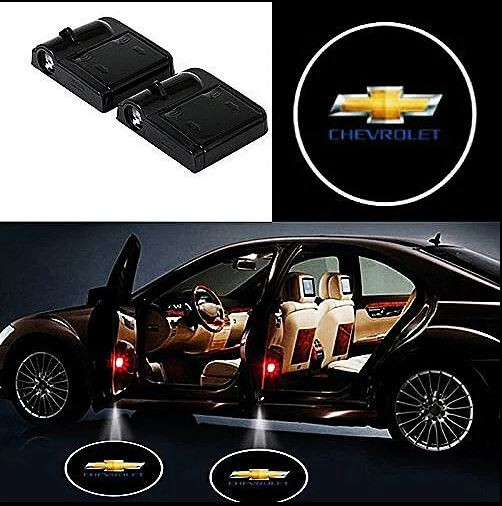 #51 CHEVROLET 2Pcs Car Door Sensor Light welcome Wireless illuminating ground Floor open doors