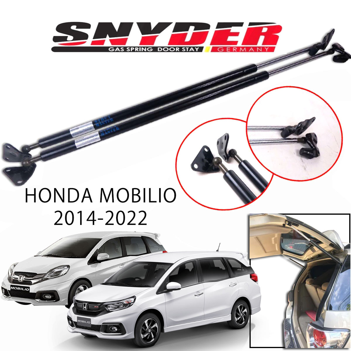SGS-514 (Left) HONDA MOBILIO GEN1 AND GEN2 Gas Spring Door Stay Damper Struts Trunk Open - Snyder
