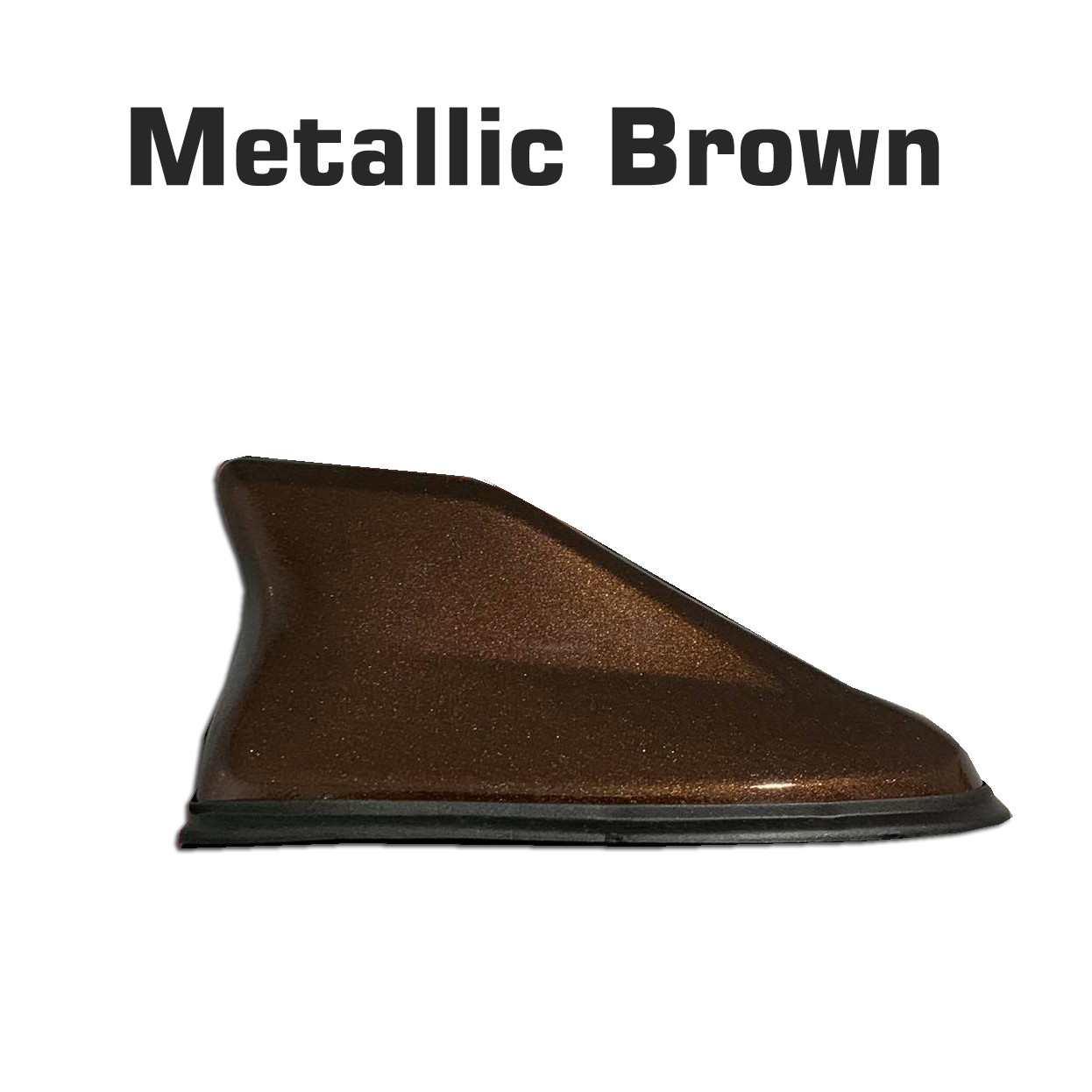 Brown Metallic Aero Hybrid Shark Fin Antenna Functional Universal