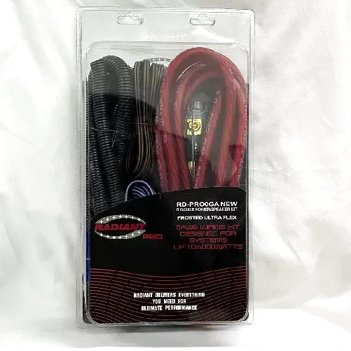 RADIANT RD-PRO0GA NEW ( 0 GAUGE POWER / SPEAKER KIT ) WIRING KIT HEAVY DUTY GAUGE 0