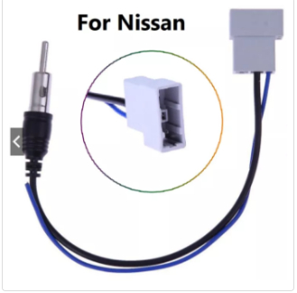 NISSAN Aftermarket Radio Stereo CD player Antenna Adapter Cable Female FM/AM