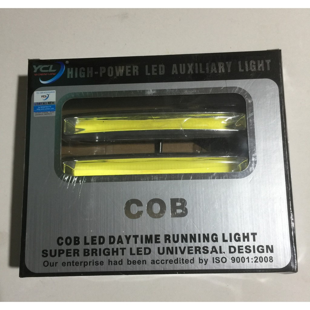 Car DRL HIGH-POWER COB LED Waterproof LED Daytime Running Light Universal YCL 727