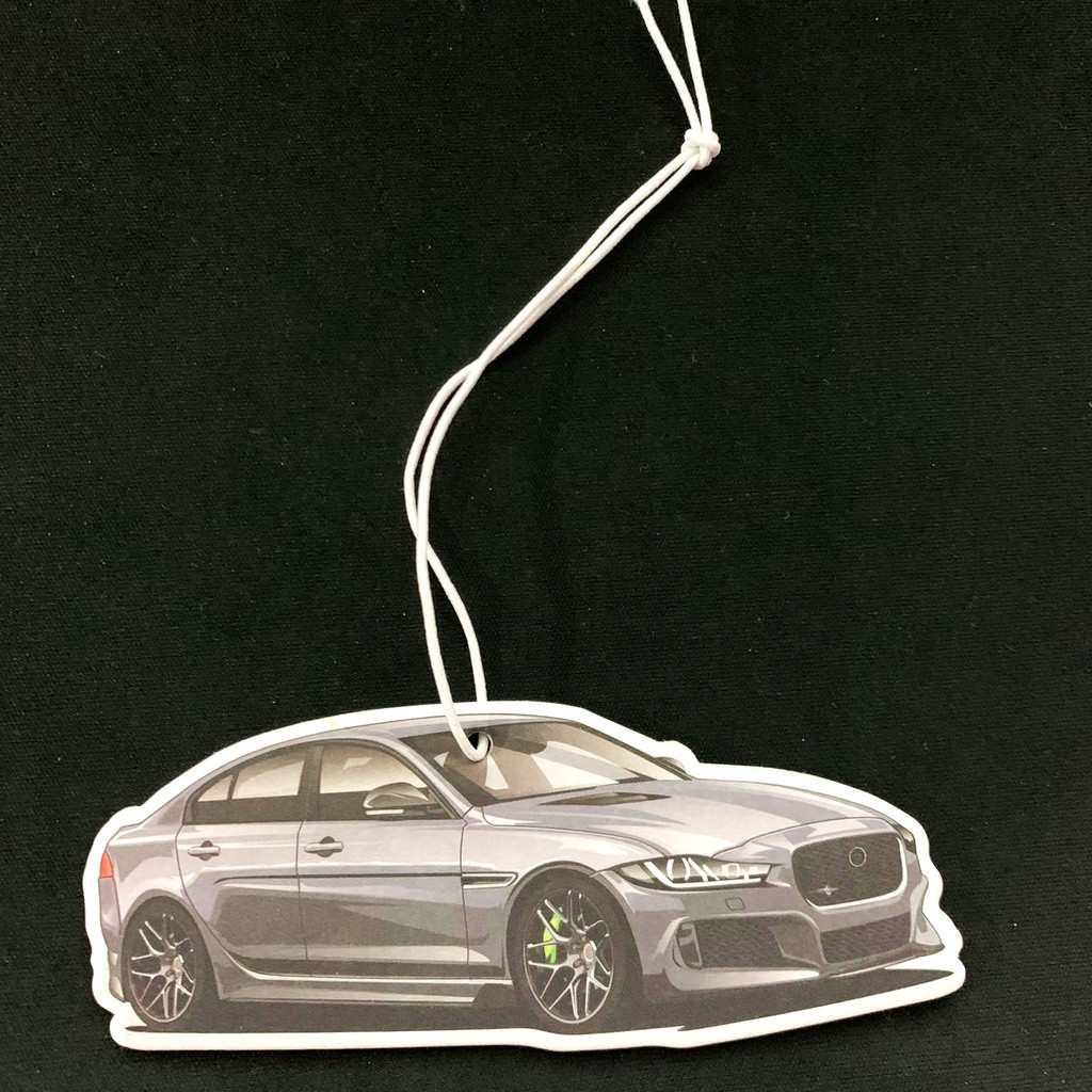 JDM Japan Jaguar XEL Badge Car Paper Air Freshener Auto Hanging Perfumed Fragrance (Rose)